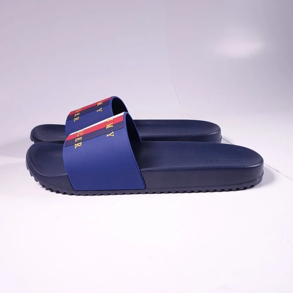 Tommy Hilfiger Ramen Slide Sandals Medium Blue